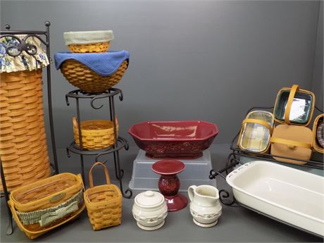 Longaberger Pottery & Basket Collection