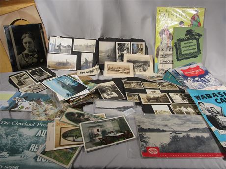 Antique Photos, Post Cards, Travel Road Maps and More