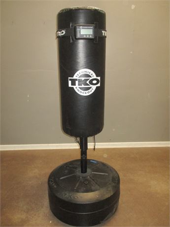 TKO Punching bag Sparring partner with Digital Read-out and Heavy Duty Base