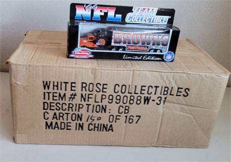 Cleveland Browns Factory Sealed Case of Toy Semi Trucks