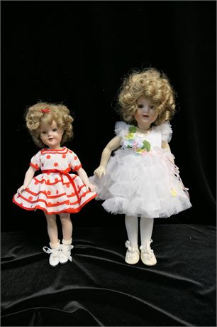 Shirley Temple Style Doll Pair