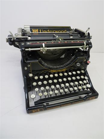 Antique Underwood Typewriter No. 5