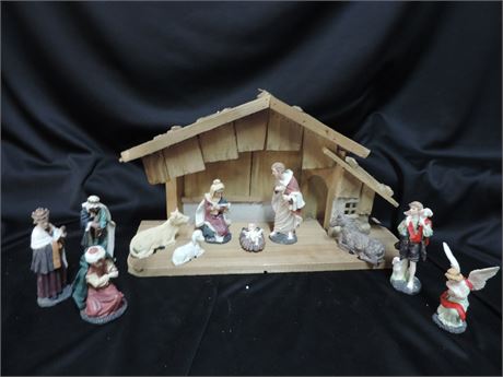 Twelve Piece Nativity Scene