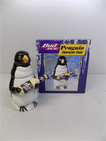 Bud Ice Penguin Stein