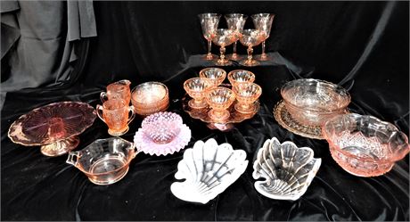 Pink Decorative Glass and More
