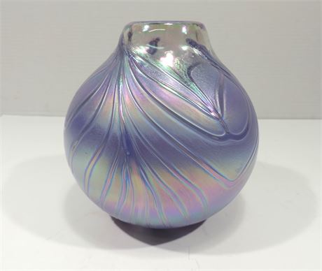 Art Glass Vase / Signed