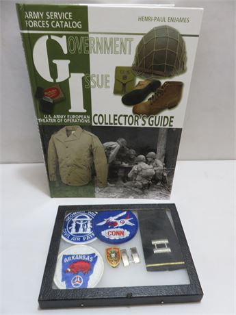 Military Patches & Pins with Guide Book