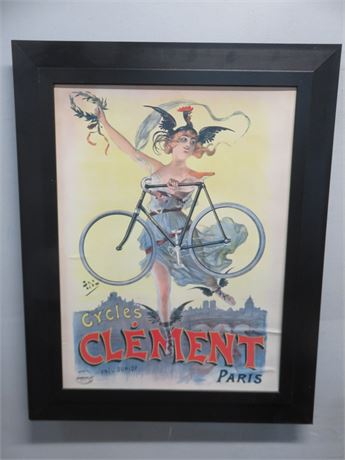 Cycles Clement Paris Advertising Poster