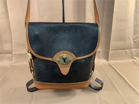 Vintage Dooney & Bourke Cavalry Spectator Leather Bag