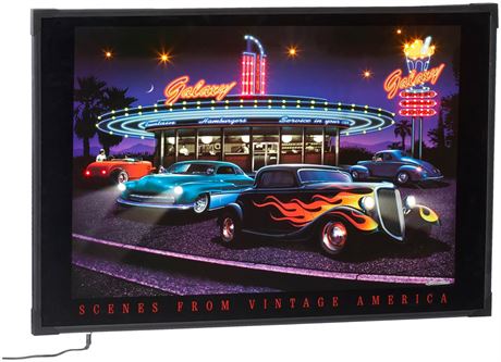 Scenes From Vintage America LED Light Up Picture Wall Art