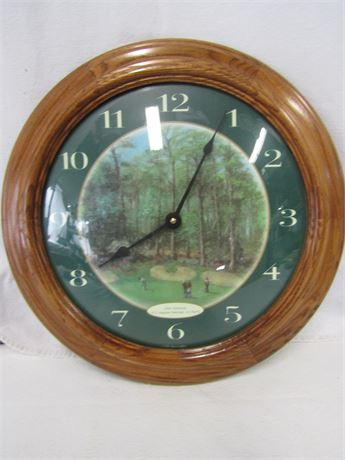 Golf Themed Wall Clock