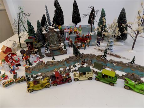 Holiday Miniature Winter Scene Decorations