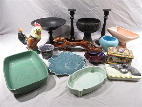 Assorted Pottery & Home Decoratives