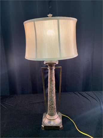 Aged Bronze Trophy Table Lamp