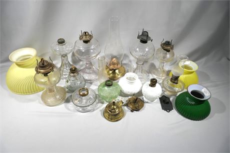 Antique / Vintage QUEEN ANNE, Fingerlamp, Joseph Patter Oil Lamp Parts