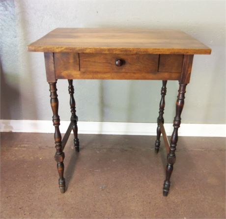 Antique Wood Side/Parlor Table