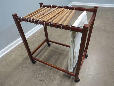 Rolling Wooden Pant Trolley/Trouser Rack