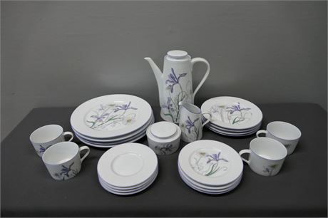 Block Spal Watercolor Collection Dishes / Dining Set, "Hillside" Setting for 4