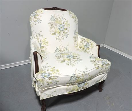 French Country Style Slip Covered Armchair