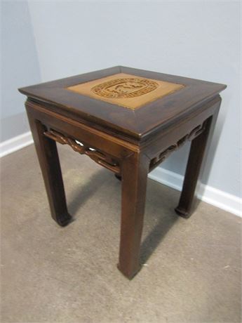 Carved Mahogany Side table
