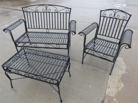 Wrought Iron Patio Seating Group