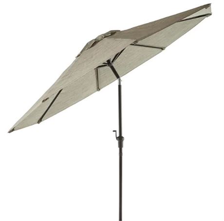 HAMPTON BAY Riverbrook 9 ft. Tilting Patio Umbrella & Stand