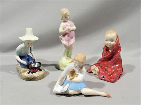 4 Vintage Royal Doulton Figurines