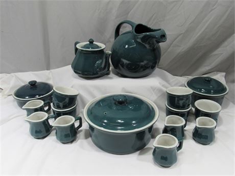 Vintage Hall Pottery Lot - 16 Pieces