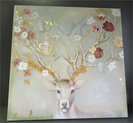 Lovely Deer Painting on Canvas
