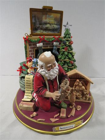 THOMAS KINKADE Narrative Santa Claus Figure