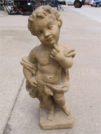 Resin Cherub Garden Statue