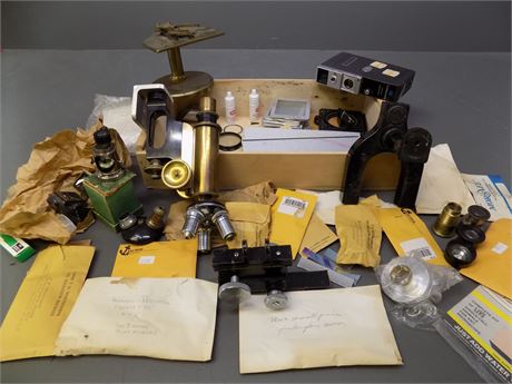 Antique Microscope Parts