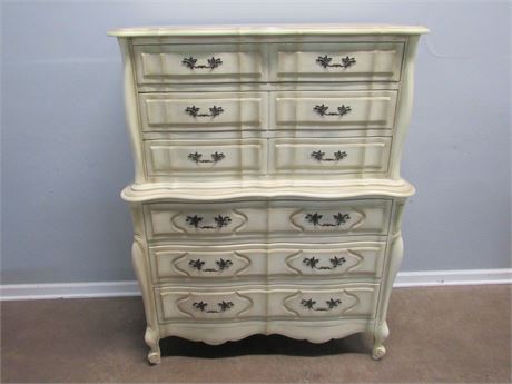 Kent Coffey - Dauphine Vintage French Provincial Chest on Chest