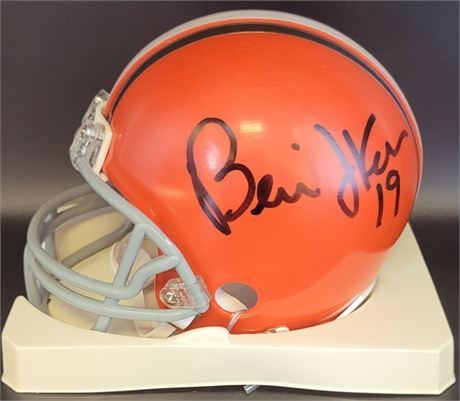Bernie Kosar Autograph Officially Licensed Cleveland Browns Mini Helmet