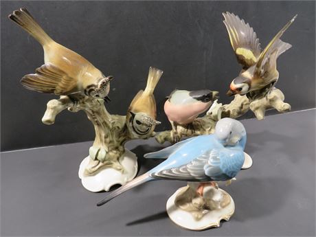 HUTSCHENREUTHER Porcelain Bird Figurines