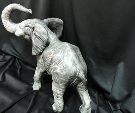 Large Grey Ceramic Elephant