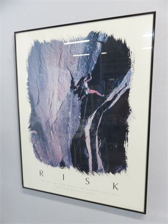RISK - Framed Motivational Poster