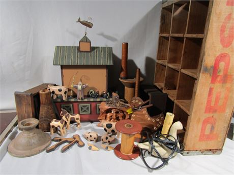 Antique & Primitive Wooden Toys and Collectibles