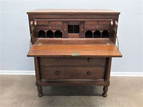 Antique Empire Butler's Chest with Hand-dovetailed Drawers
