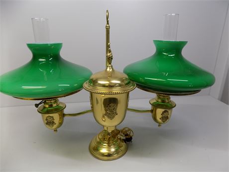 19th Century Double Student Lamp
