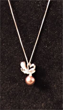 14 KT Chocolate Tahitian Pearl Necklace.