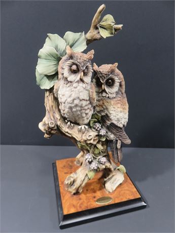 GIUSEPPE ARMANI "Owls" 1994 Sculpture