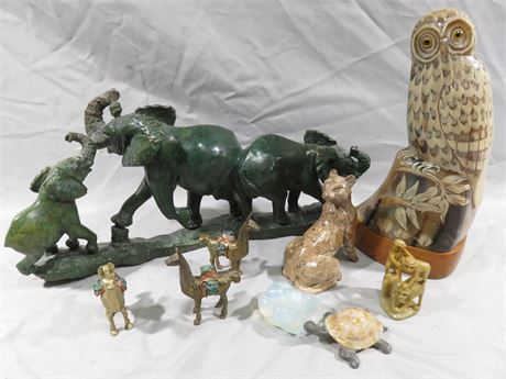 Assorted Animal Sculptures & Figurines