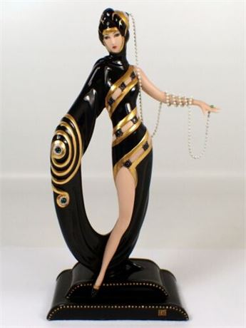 Erte' -"Pearls and Emeralds" House of Erte', Franklin Mint Limited Edition P5791