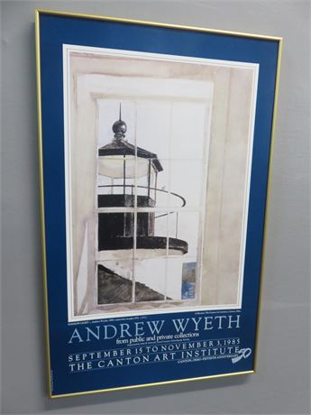 ANDREW WYETH "Window Light" Watercolor Promo Print