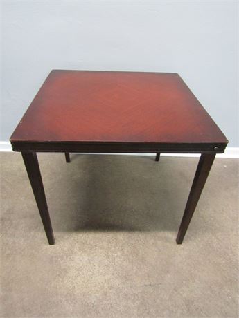 Mahogany Folding Table, Card Game Wood Table