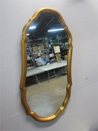 Gold Trimmed Wall Mirror