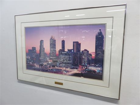 Atlanta Skyline Framed Wall Art Print