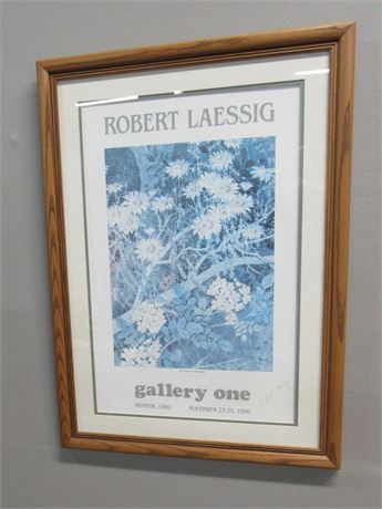 Robert Laessig Gallery One Framed Double Matted and Signed Poster