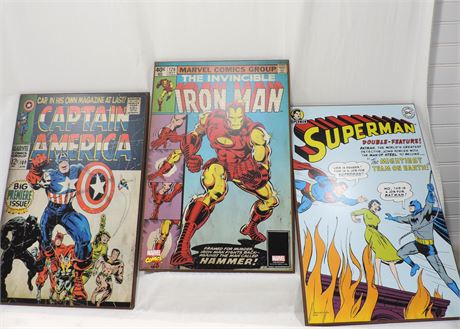 Captain America / Ironman / Superman / Wall Plaques